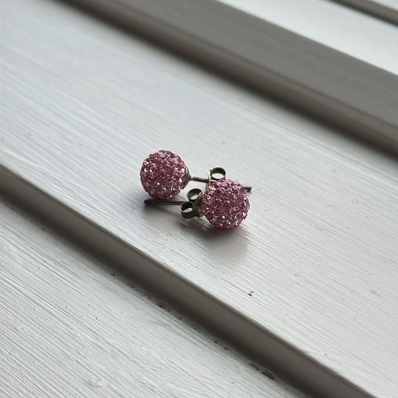 EXPRESS Pink Pave Earrings - Picture 3 of 4